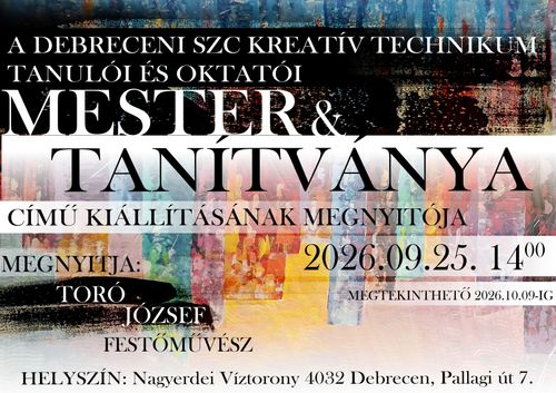 MESTER & TANÍTVÁNYA – Kiállításmegnyitó